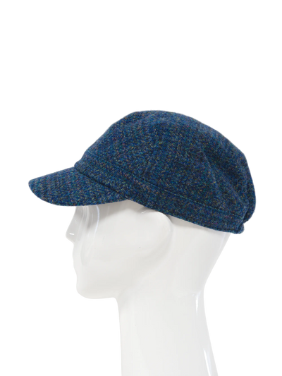 Harris Tweed Cadet Cap - Peacock Blue (HH)