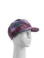 Harris Tweed Cadet Cap - Pink Blue Check (HH)