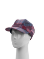 Harris Tweed Cadet Cap - Pink Blue Check (HH)