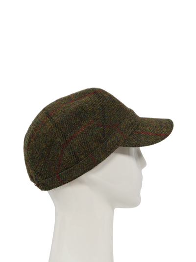 Harris Tweed Cadet Cap - Green Check (HH)