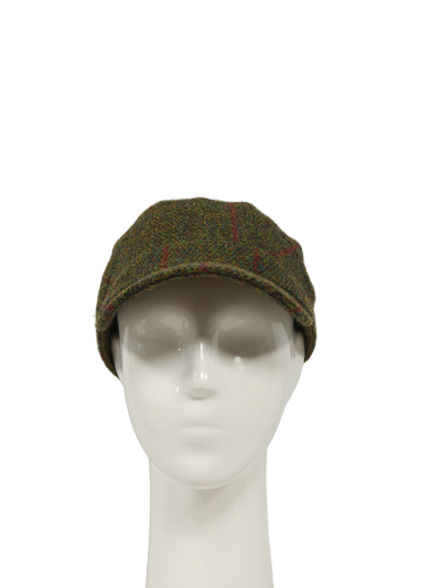 Harris Tweed Cadet Cap - Green Check (HH)