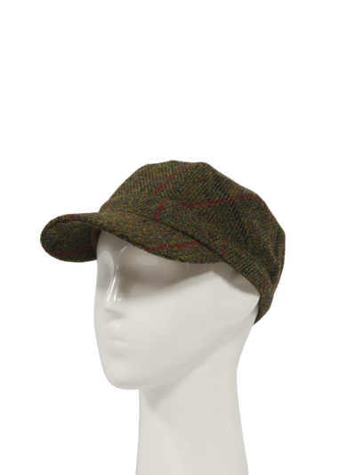 Harris Tweed Cadet Cap - Green Check (HH)
