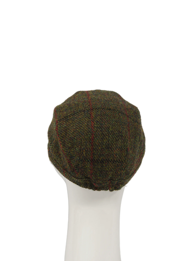 Harris Tweed Cadet Cap - Green Check (HH)