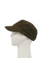 Harris Tweed Cadet Cap - Green Check (HH)