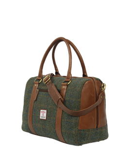Harris Tweed Rodel Holdall Bag - Green HB w/OC