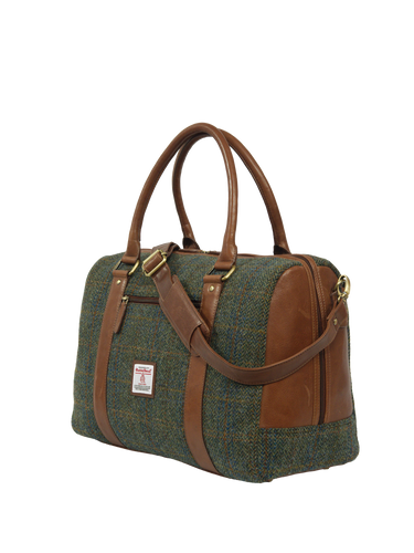 Harris Tweed Rodel Holdall Bag - Green HB w/OC