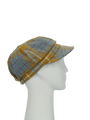 Harris Tweed Baker Boy Hat - Mustard Check (HH)
