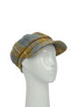Harris Tweed Baker Boy Hat - Mustard Check (HH)