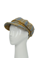 Harris Tweed Baker Boy Hat - Mustard Check (HH)