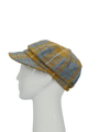 Harris Tweed Baker Boy Hat - Mustard Check (HH)