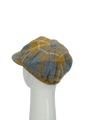 Harris Tweed Baker Boy Hat - Mustard Check (HH)