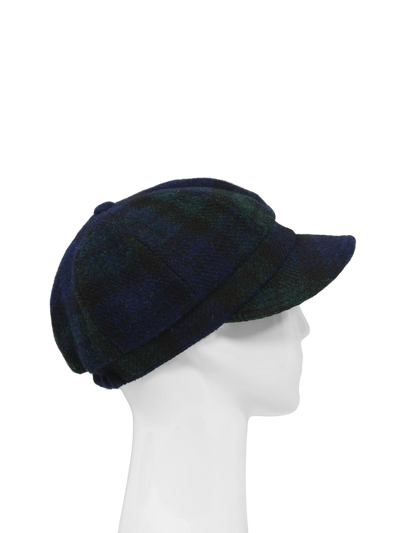 Harris Tweed Bakerboy Cap - Blackwatch Tartan (HH)