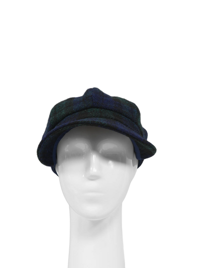 Harris Tweed Bakerboy Cap - Blackwatch Tartan (HH)