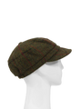 Harris Tweed Bakerboy Cap - Green Check HH