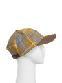 Harris Tweed Baseball Cap - Lichen (Tan Brim) (HH)