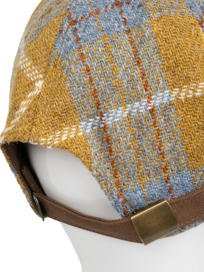 Harris Tweed Baseball Cap - Lichen (Tan Brim) (HH)