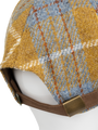 Harris Tweed Baseball Cap - Lichen (Tan Brim) (HH)
