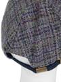 Harris Tweed Baseball Cap - Thistle (Navy Brim) (HH)