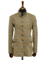 Harris Tweed Sandra Coat Bracken Herringbone