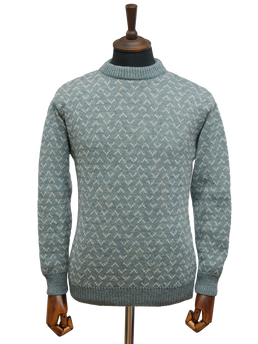 Unisex Saxon Jumper Summerstorm/White