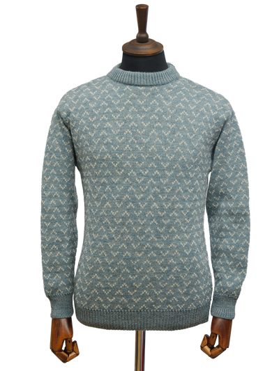 Unisex Saxon Jumper Summerstorm/White