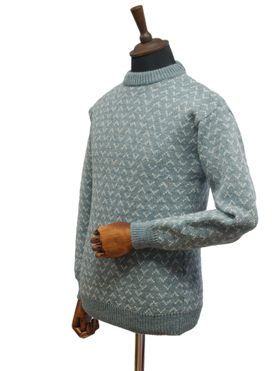 Unisex Saxon Jumper Summerstorm/White