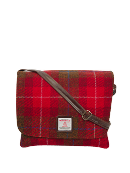 Harris Tweed Scalpay Bag A001 (Brown Leather)