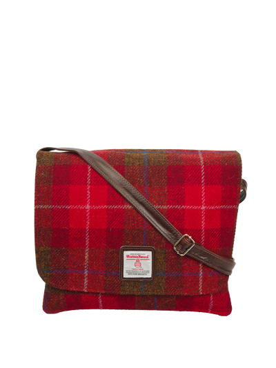 Harris Tweed Scalpay Bag A001 (Brown Leather)