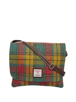 Harris Tweed Scalpay Bag A0194 (Brown Leather)