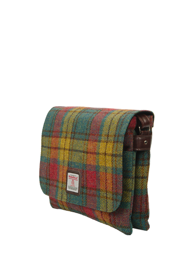 Harris Tweed Scalpay Bag A0194 (Brown Leather)
