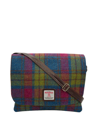 Harris Tweed Scalpay Bag A0195 (Brown Leather)