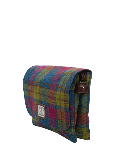 Harris Tweed Scalpay Bag A0195 (Brown Leather)