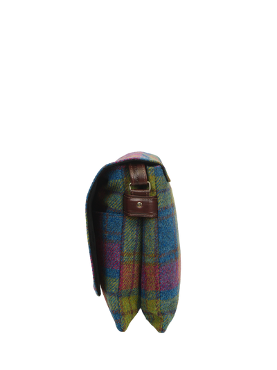 Harris Tweed Scalpay Bag A0195 (Brown Leather)