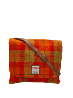 Harris Tweed Scalpay Bag - A0196 (Tan Leather)