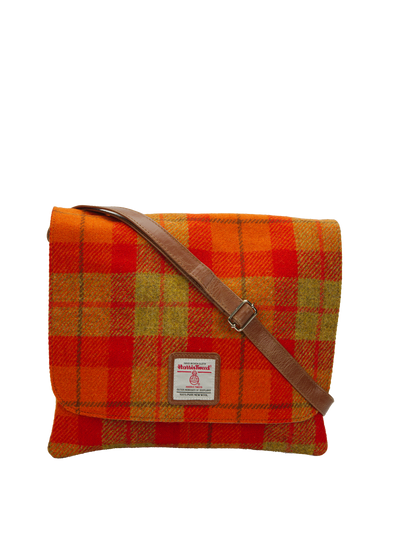 Harris Tweed Scalpay Bag - A0196 (Tan Leather)