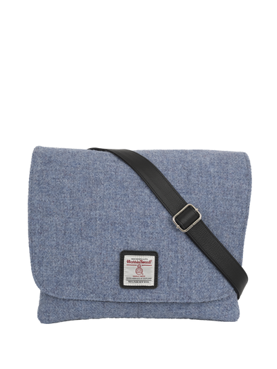 Harris Tweed Scalpay Bag - 228 (Black Leather)