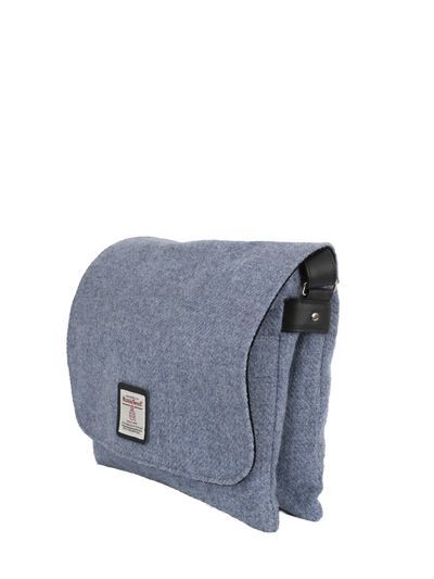 Harris Tweed Scalpay Bag - 228 (Black Leather)