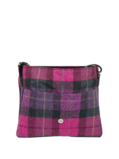 Harris Tweed Scalpay Bag - A0257 (Black Leather)