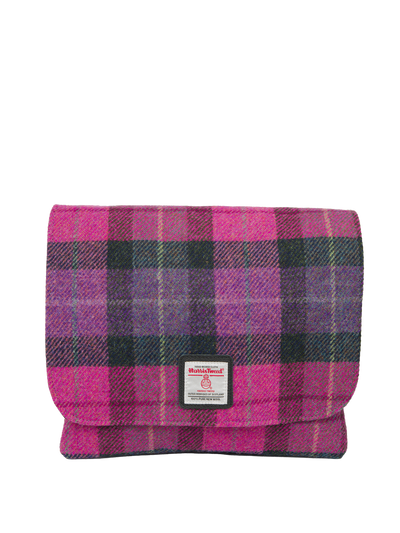 Harris Tweed Scalpay Bag - A0257 (Black Leather)