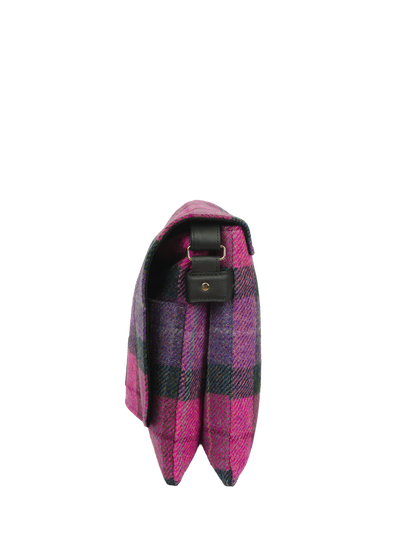 Harris Tweed Scalpay Bag - A0257 (Black Leather)