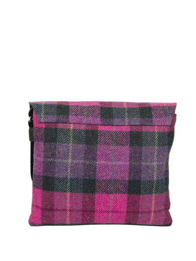 Harris Tweed Scalpay Bag - A0257 (Black Leather)