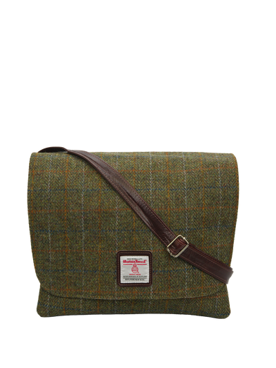 Harris Tweed Scalpay Bag HB103 (Brown Leather)