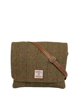 Harris Tweed Scalpay Bag - HB67 (Tan Leather)