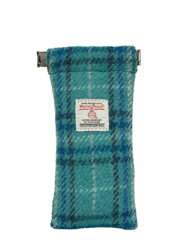 Harris Tweed Snap Spec Case - Blue wCream OC (GA)