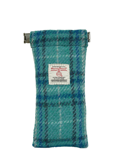 Harris Tweed Snap Spec Case - Blue wCream OC (GA)