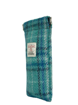 Harris Tweed Snap Spec Case - Blue wCream OC (GA)