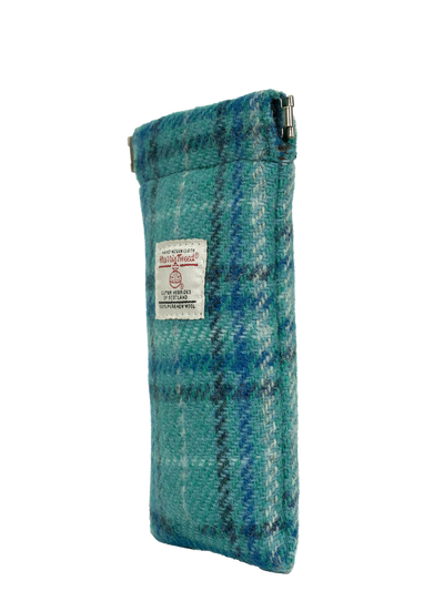 Harris Tweed Snap Spec Case - Blue wCream OC (GA)