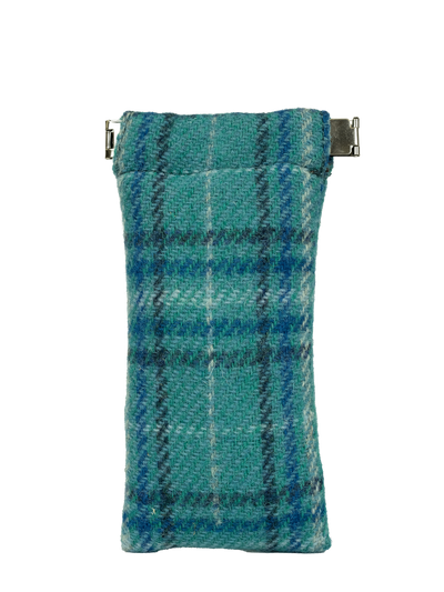 Harris Tweed Snap Spec Case - Blue wCream OC (GA)