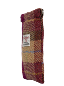 Harris Tweed Snap Spec Case - Burgundy Sand Tartan (GA)