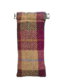 Harris Tweed Snap Spec Case - Burgundy Sand Tartan (GA)
